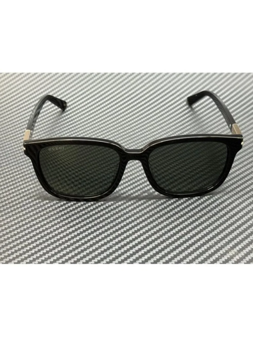 New Gucci Men Black Sunglasses 55-18-150